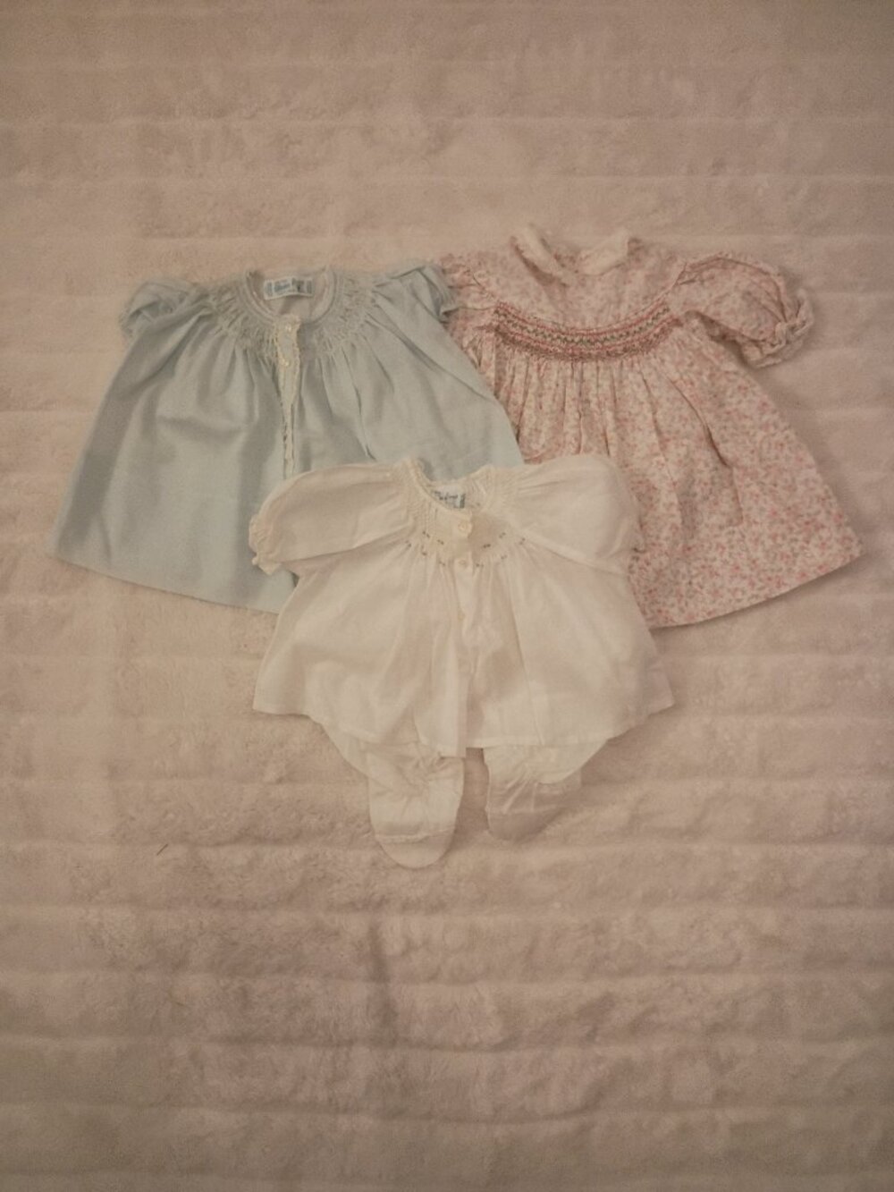 Vintage Little Girls Lot 0-3 Months and 18 Months